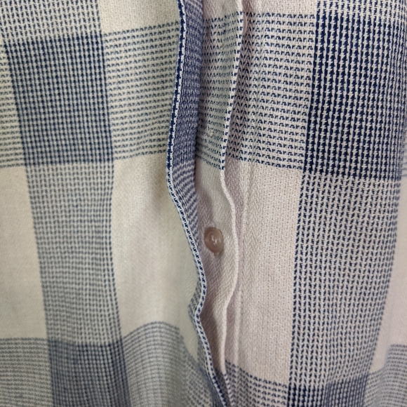 Lane Bryant Plaid Button Down Bell Sleeve Top - Picture 6 of 8